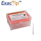 Pipet tips, 0.1 - 10ul, tip & rack